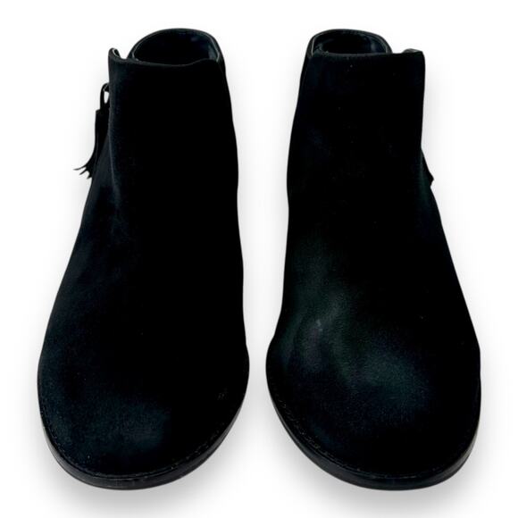 Vionic Women's Serena Ankle Boots Size 11 Black Suede Classic Block Heel Bootie - Picture 5 of 11